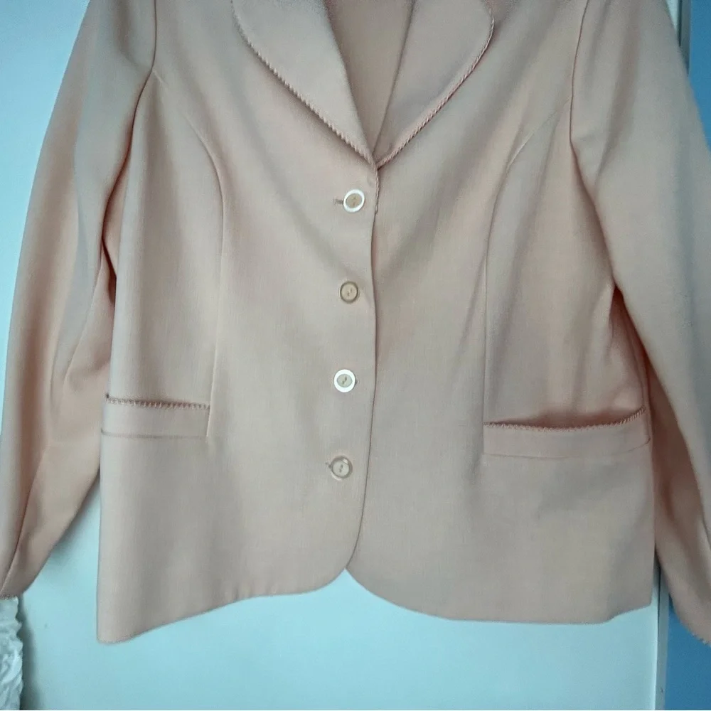 Alfred Dunner‎ Peach Pink Blazer 16
